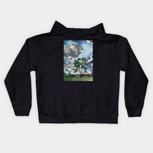 tree in the weather Kids Hoodie